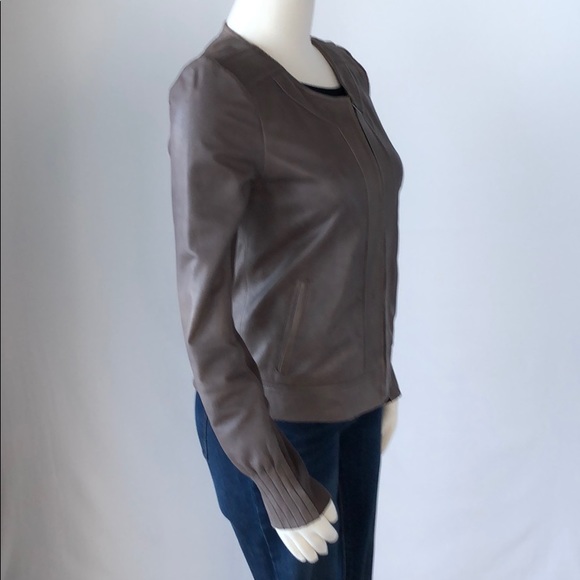 NWOT Trouve Leather Jacket Gray/Brown Size Small - Picture 8 of 14